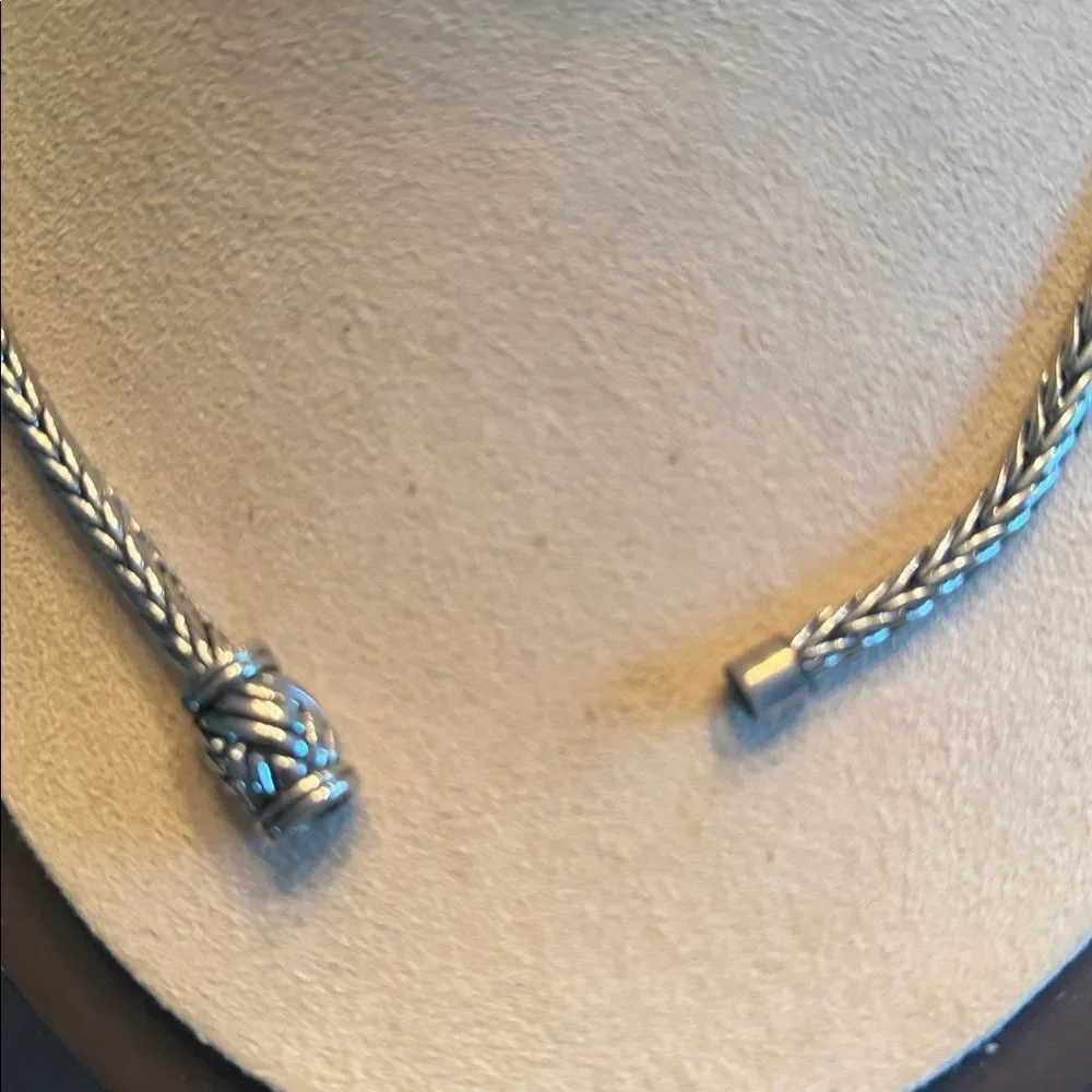 Silver Braided Necklace!
